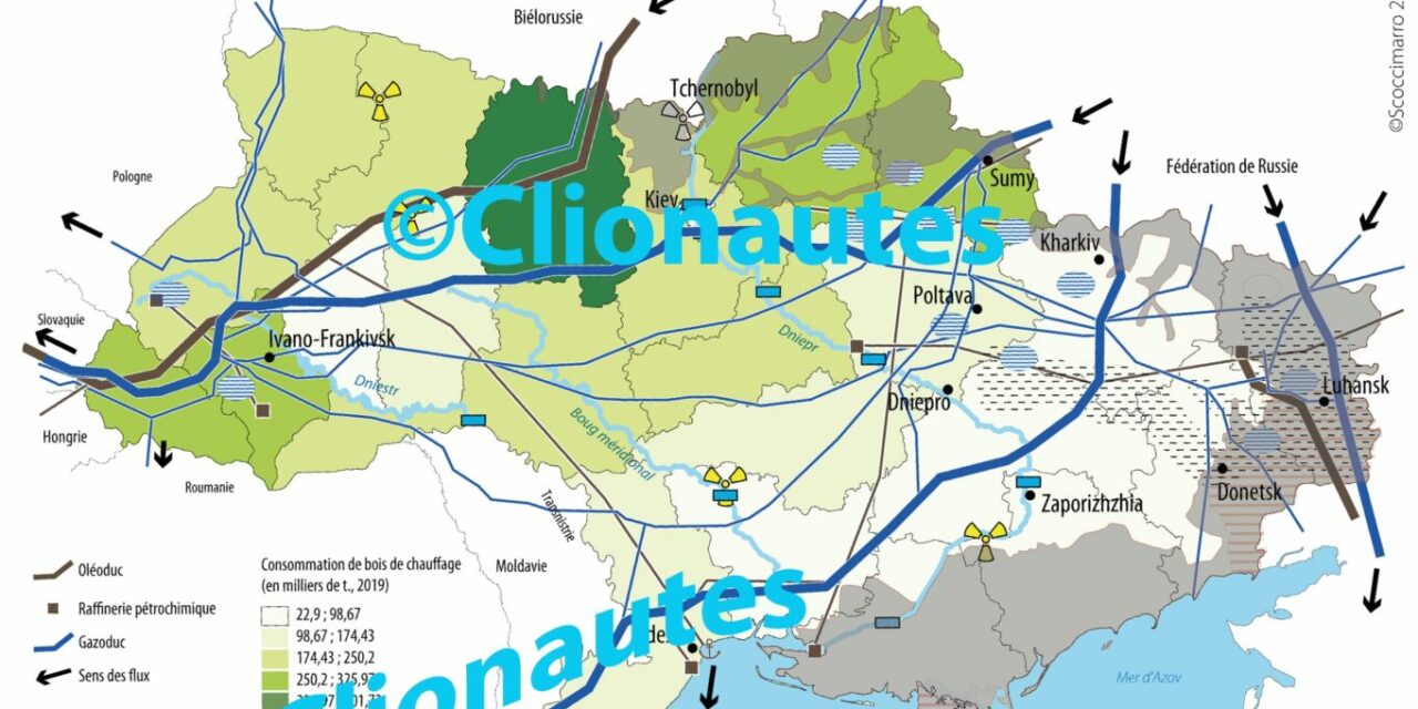 L’ukraine en cartes – Enjeux énergétiques et zones occupées